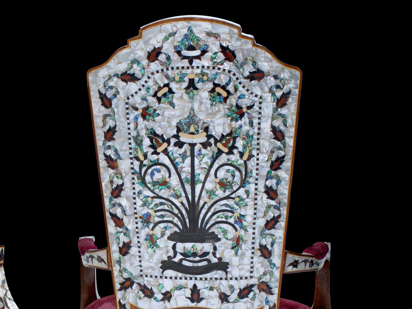 Large Chair Set - Covered Mother Pearl