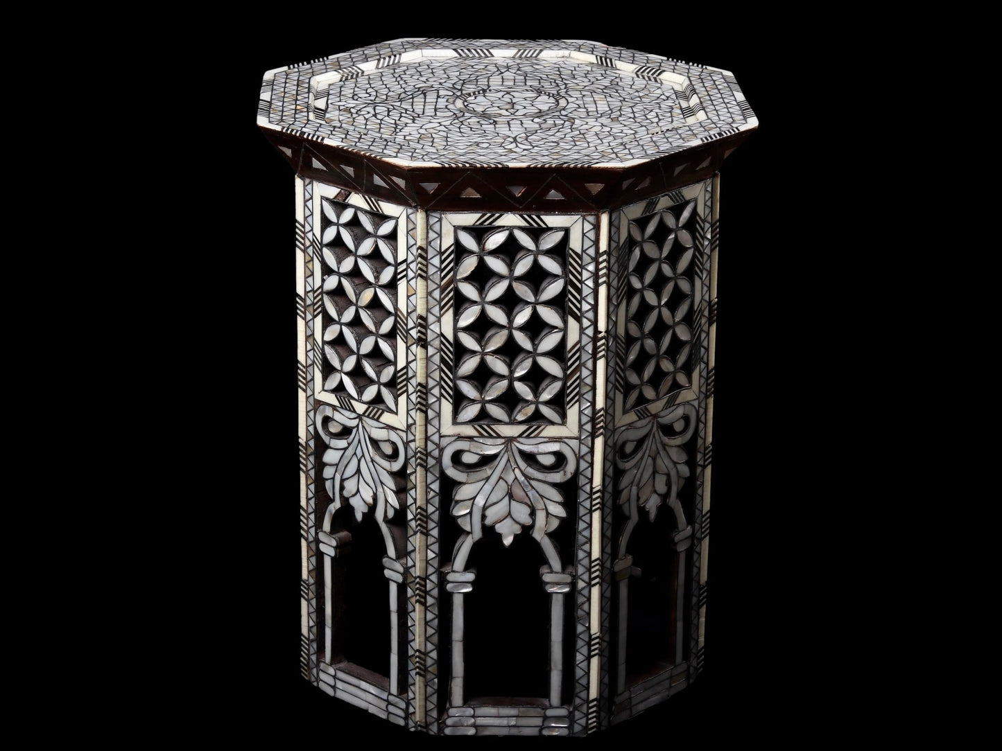 Large Side Table Set - Covered in Mother of Pearl
