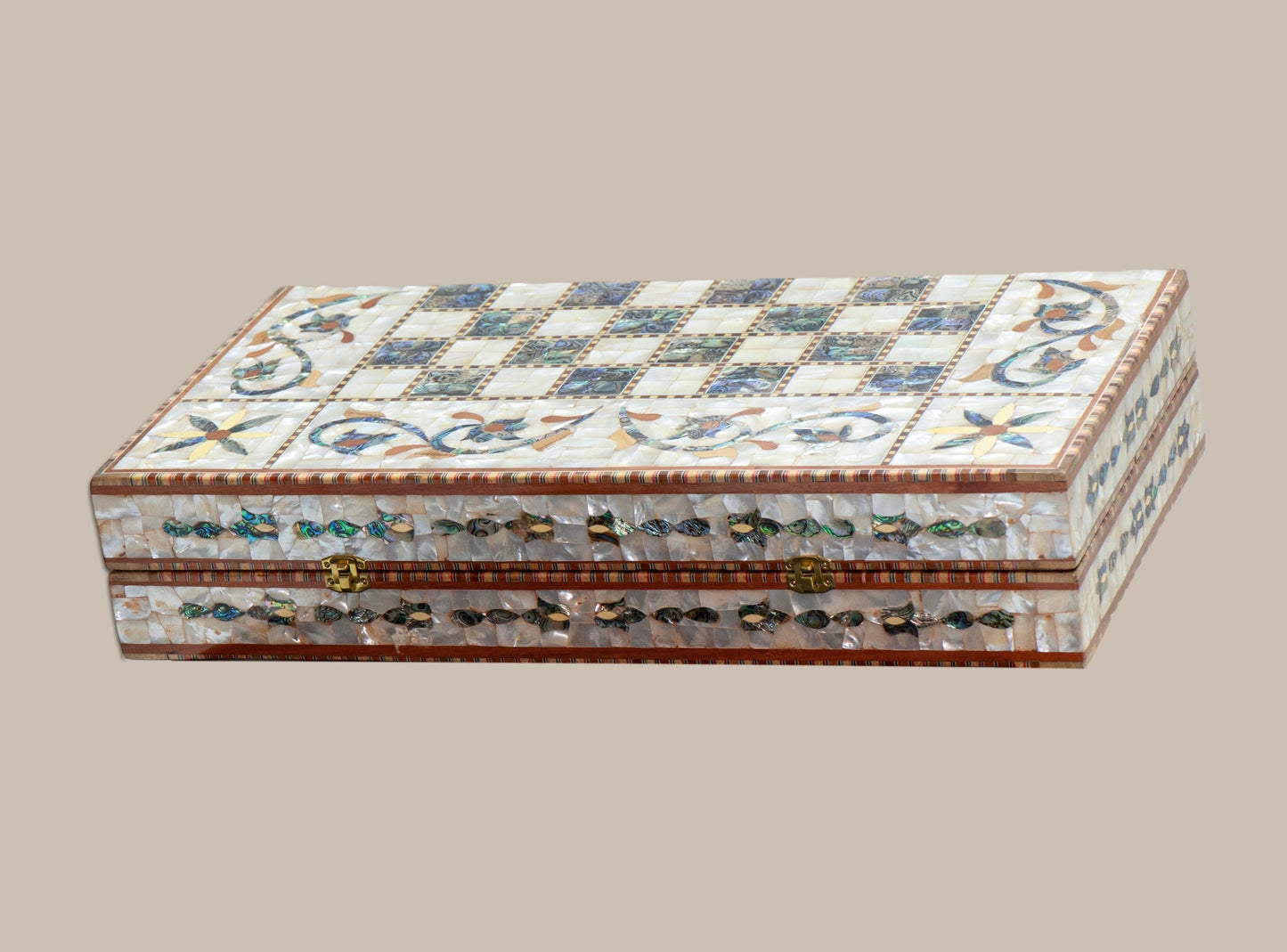 Mother Pearl Chess & Backgammon