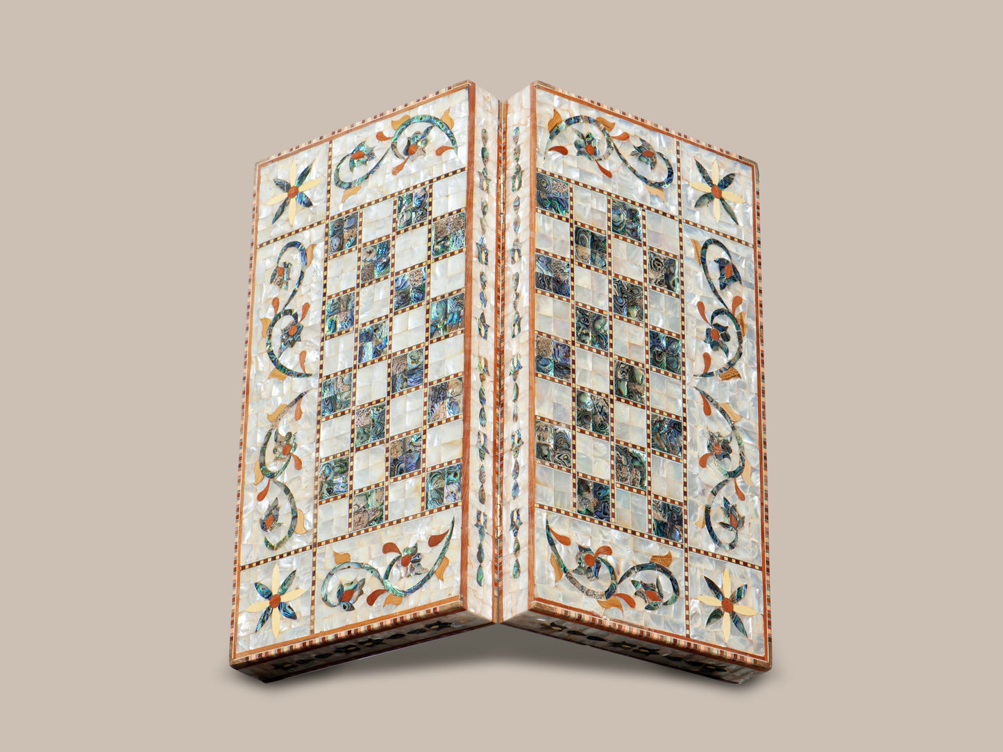 Mother Pearl Chess & Backgammon
