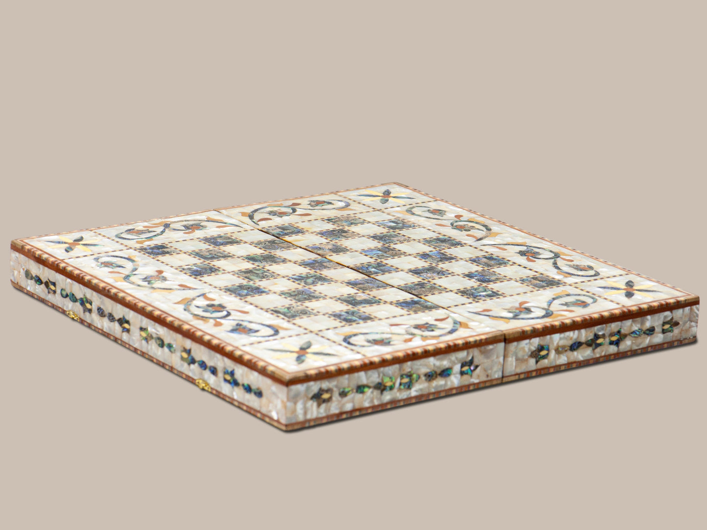 Mother Pearl Chess & Backgammon