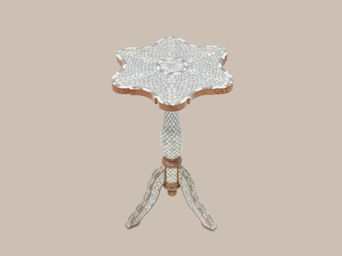 Side Table Covered Mother Pearl