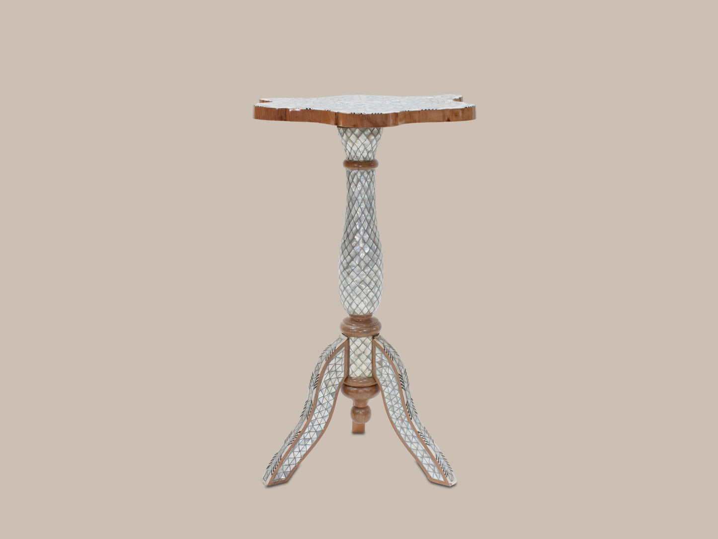 Side Table Covered Mother Pearl