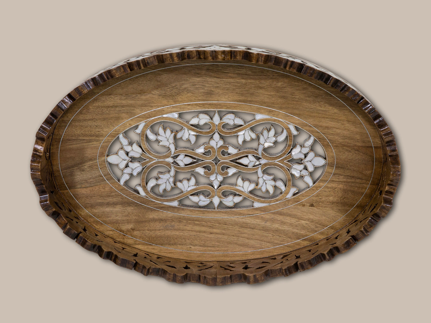 Elegant Walnut Tray