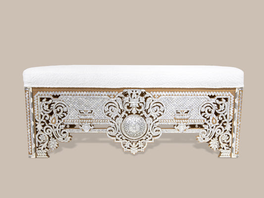 White Backless Sofa