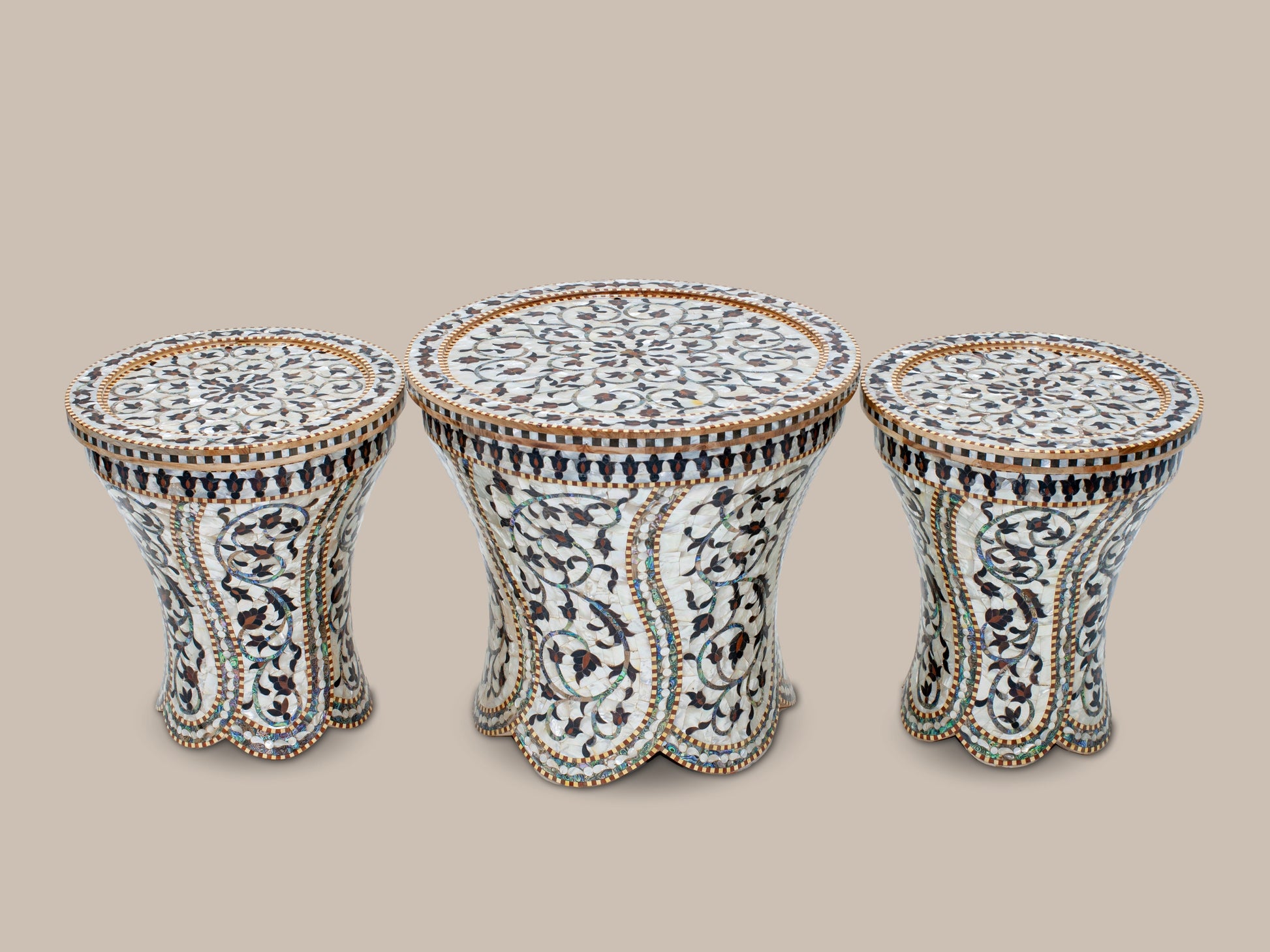Accent Table Set - Mother Pearl