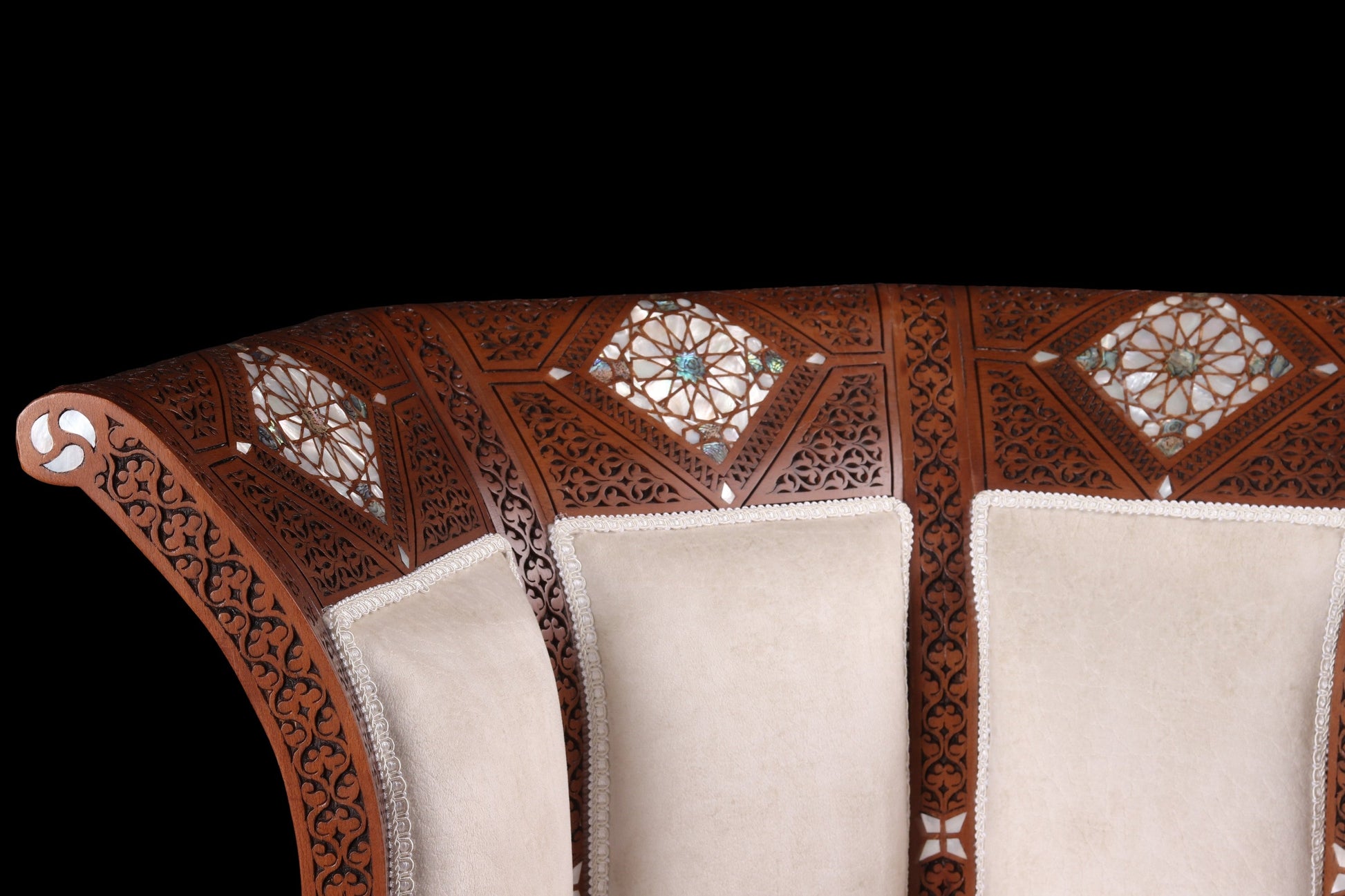 Chairs & Table Set - Carved and Inlayed