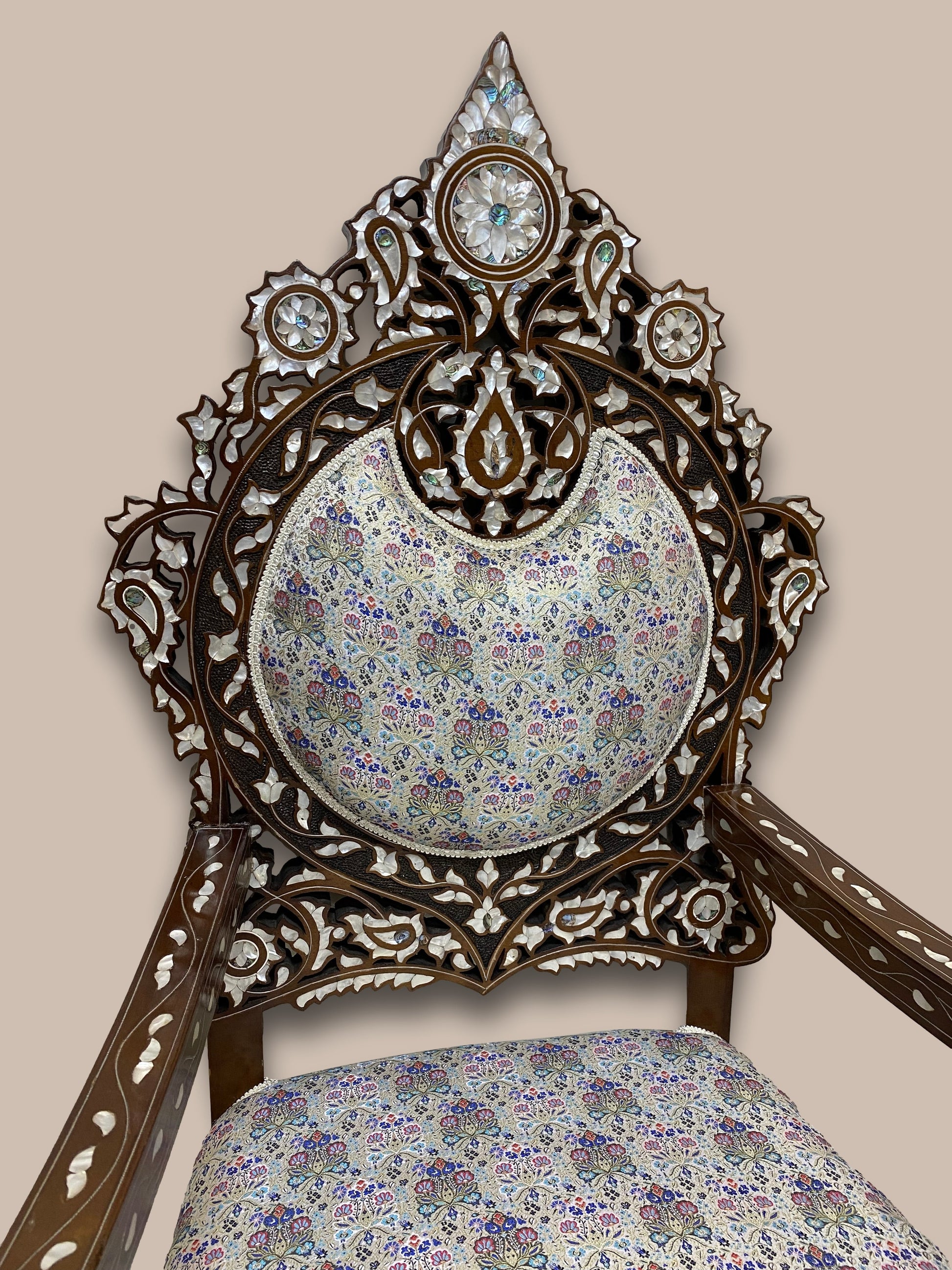 Chairs & Table Set - Inlayed with Mother of Pearl