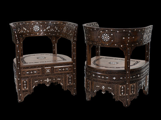 Double Chair Embellished - Mother pearl