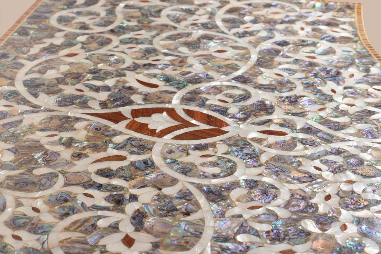 Dresser & Mirror Set - Covered in Mother of Pearl (Nacreous)