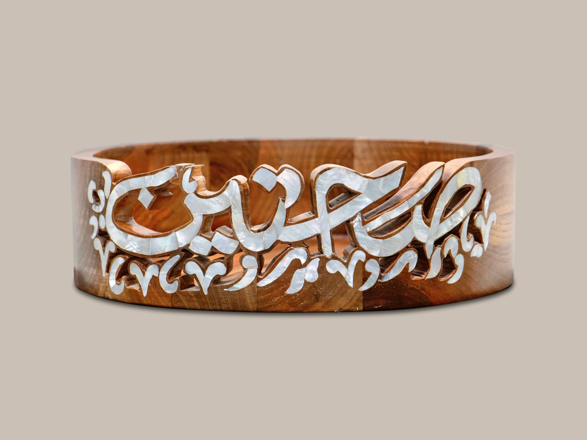 Engraved Serving Plate - Mother Pearl