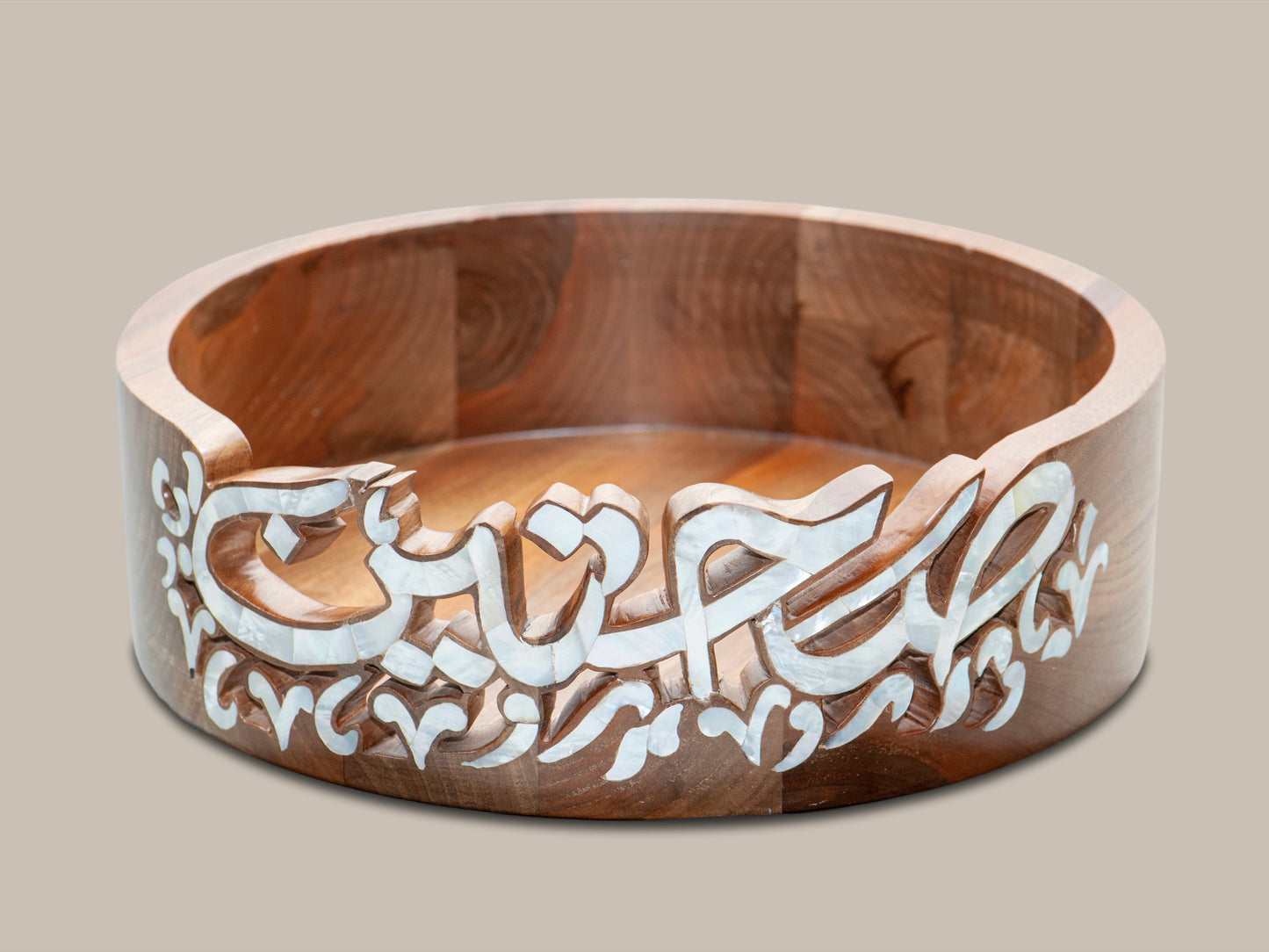 Engraved Serving Plate - Mother Pearl