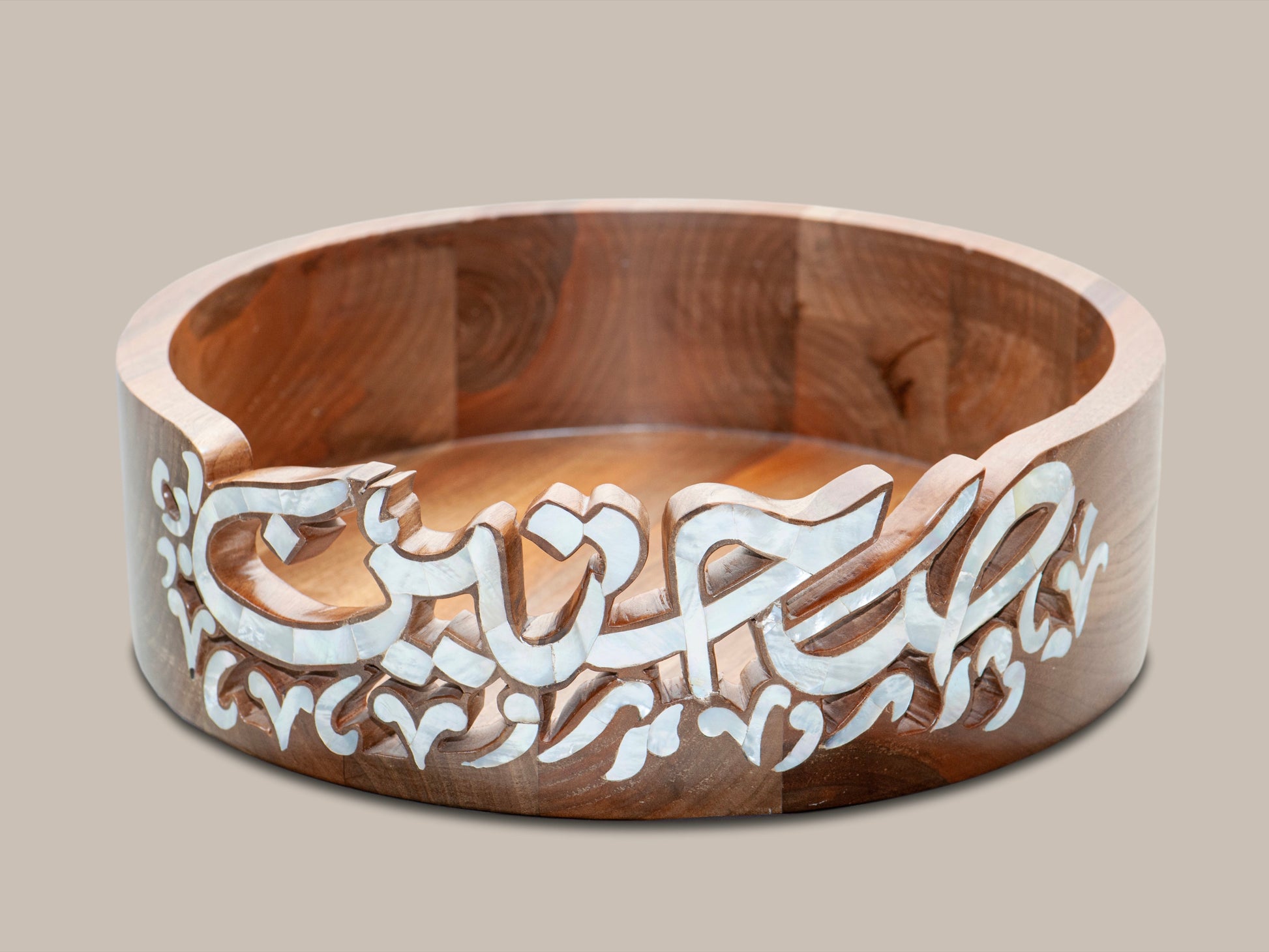 Engraved Serving Plate - Mother Pearl