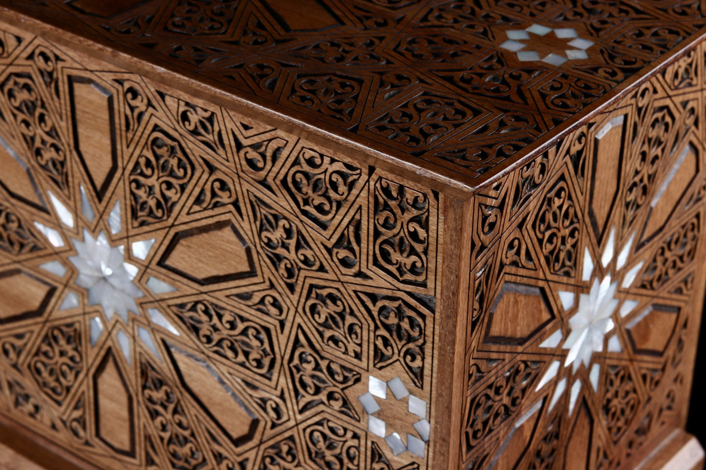 Jewelery Box - Carved and inlayed