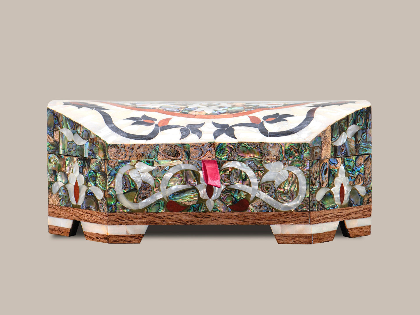 Jewelry Box Covered - Mother Pearl