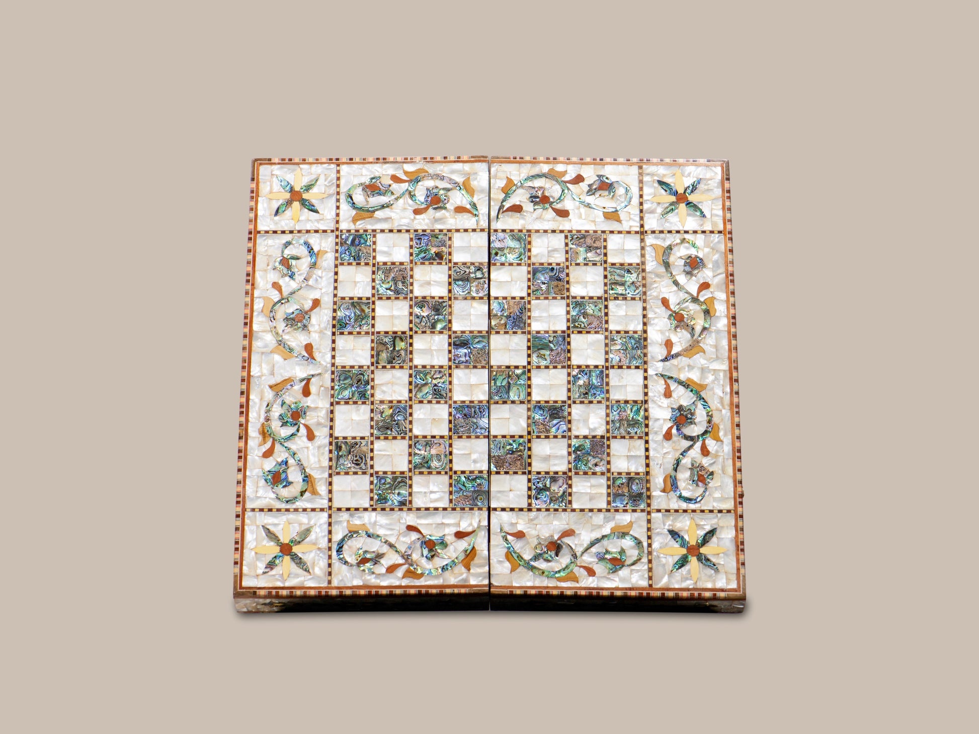 Mother Pearl Chess & Backgammon