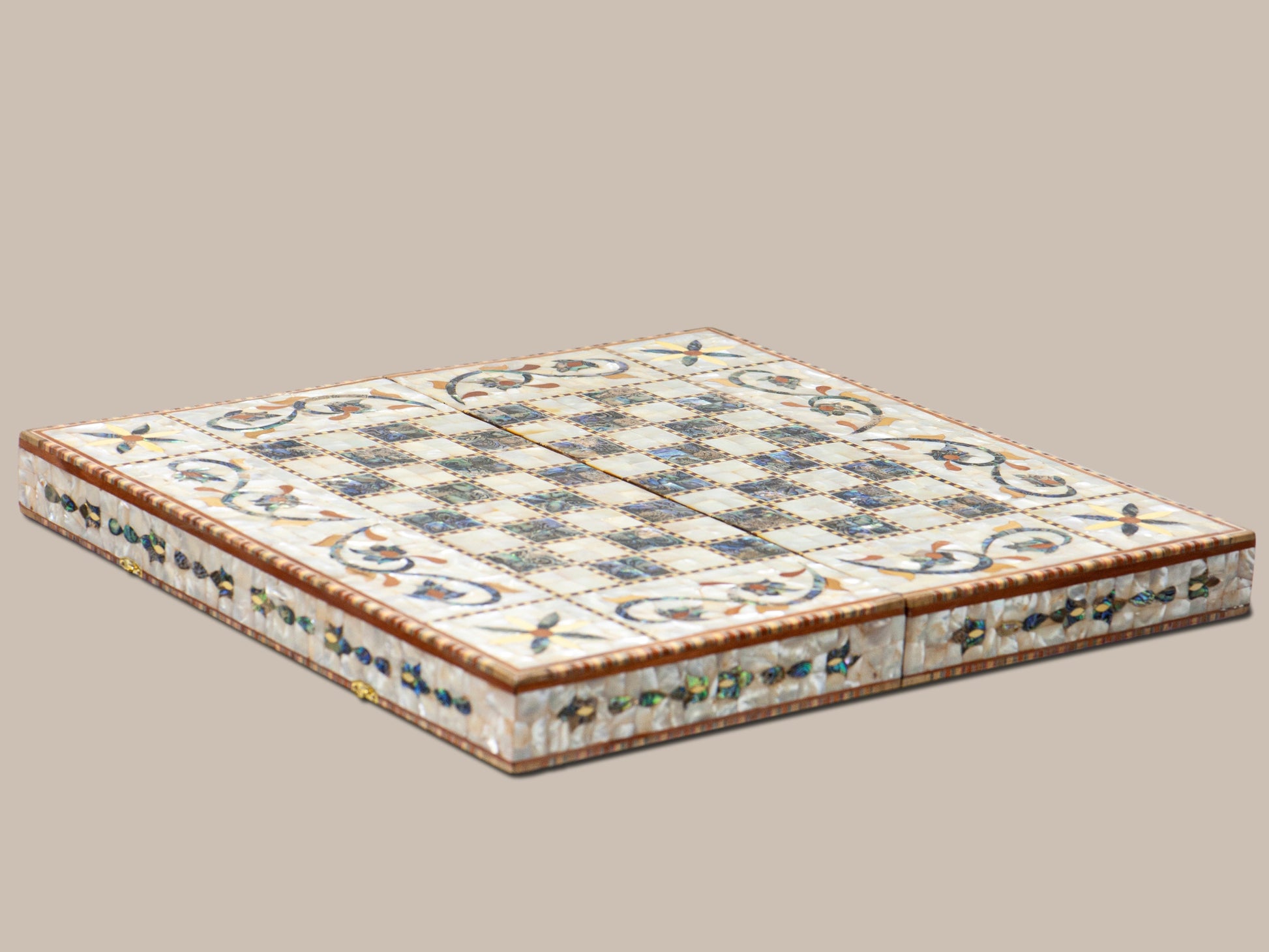 Mother Pearl Chess & Backgammon
