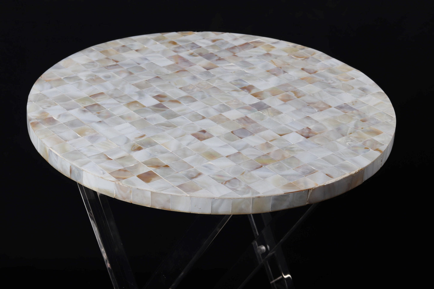 Serving Tables - Covered in mother of pearl - Set of 2