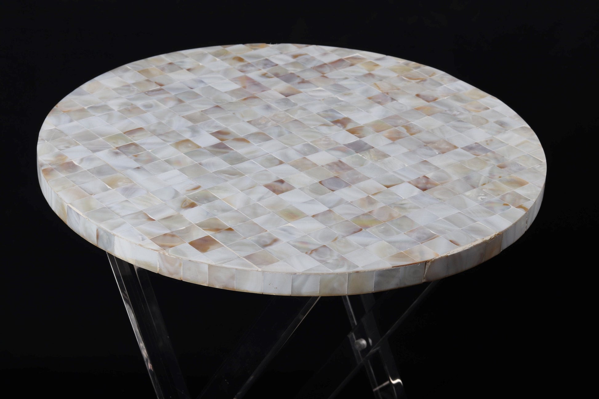 Serving Tables - Covered in mother of pearl - Set of 2