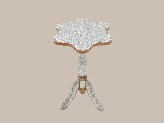 Side Table Covered Mother Pearl