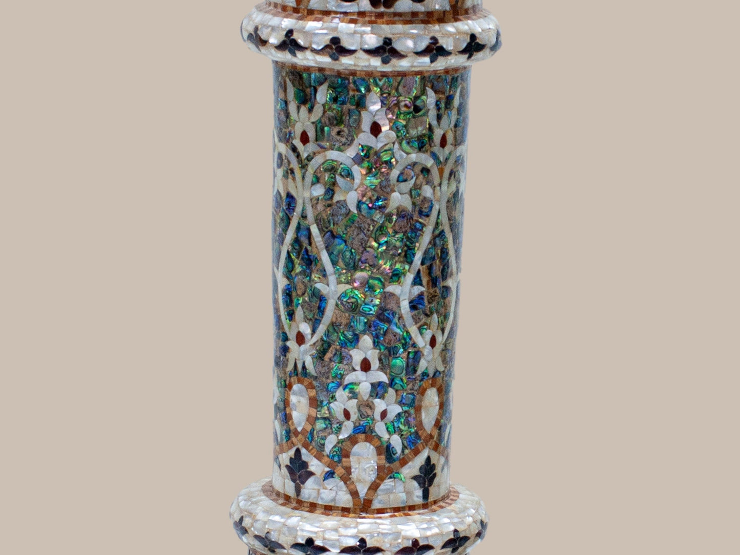 Vases Embellished with Mother Pearl