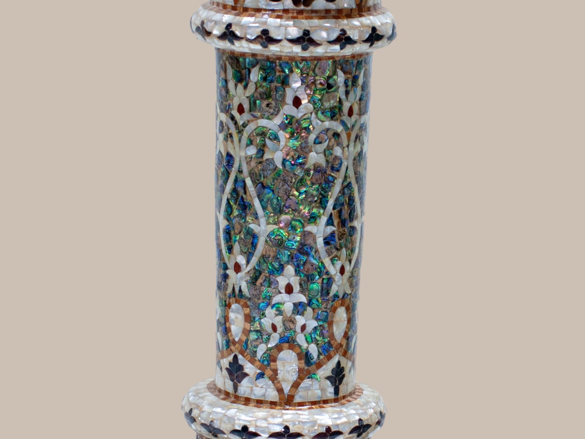 Vases Embellished with Mother Pearl
