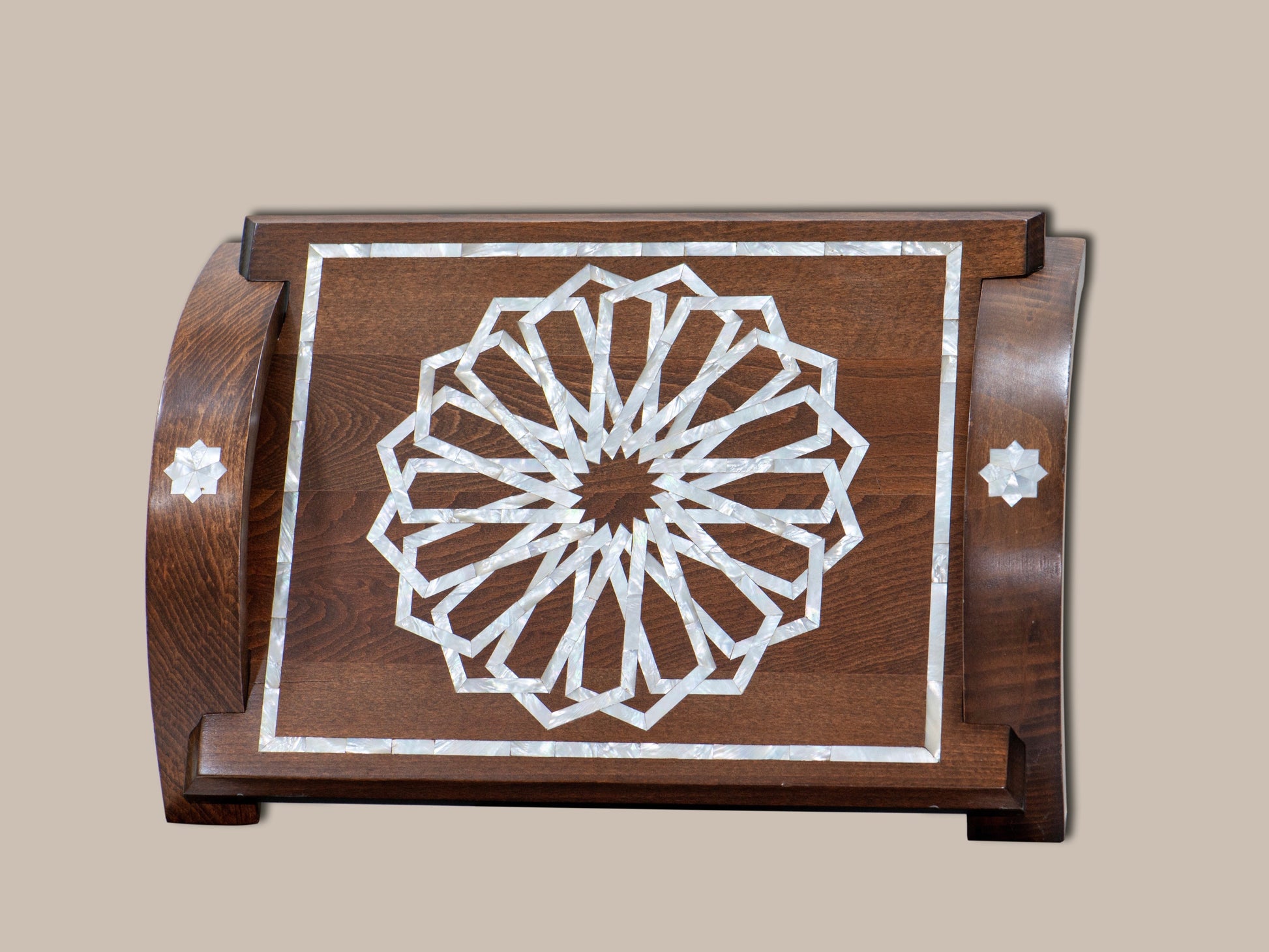 Walnut Tray - Mother Pearl